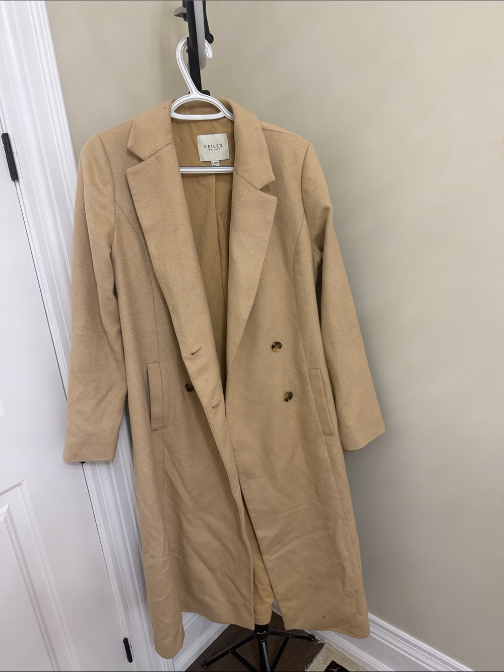 Veiled Wool Trench Coat size XL